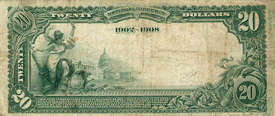 $20 Hamilton NB Chattanooga Ch7848 1902 DB back